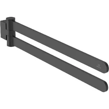 Ideal Standard Conca - Držák ručníků, délka 45 cm, hedvábná černá T5396XG