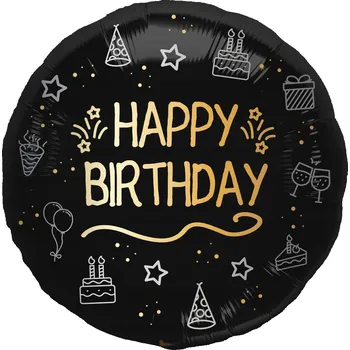 Balónek Narozeninový balónek Shining Glam 18" - 45 cm - Folat /BALENÍ