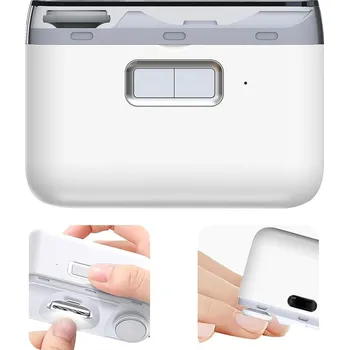 ELEKTRICKÝ ZASTŘIHOVAČ NEHTŮ 2 V 1 USB S LED SVĚTLEM A 2 REŽIMY