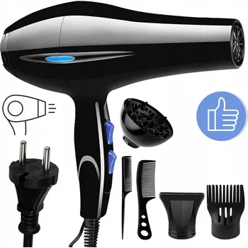 Fén Fén na vlasy se studeným vzduchem, DIFUZÉR, ionizací a vysokým výkonem