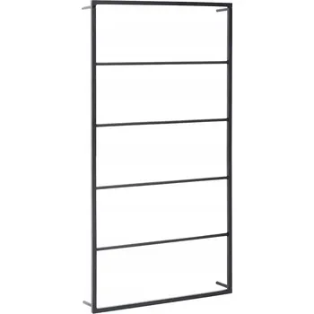 Držák na ručník VidaXL Stojan na ručníky, černý, 60x10x116 cm, st