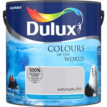 barva na zeď Barva Dulux 2,5 l, stříbrný matný led