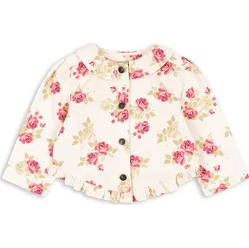 Dětská riflová bunda Konges Sløjd MAGOT FRILL JACKET GOTS KS104969.PPY2 béžová 01X, vel. 104