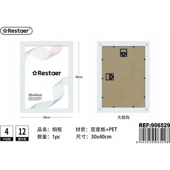 Obraz Rámeček Dřevěný bílý 30x40 cm pro fotografie