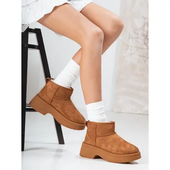 Dámské polobotky Dámské sněhule na tlusté podrážce velbloudí FashionStreet ZY1288 36