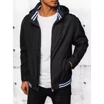 Pánská přechodná bunda s kapucí černá FashionStreet TX4378 XL