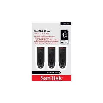 USB flash disk USB flash disk SanDisk 64 GB USB 3.0, černý