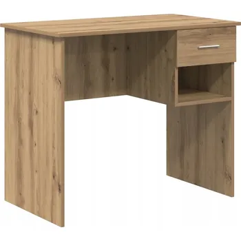 Psací stůl Obdélníkový psací stůl VidaXL 90 x 75 x 49,5 cm, dekor dub