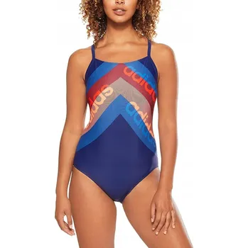 Dámské plavky Adidas plavky jednodílné modré velikost M