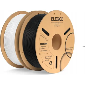 Filament PLA filament+ černý bílý do 3D tiskárny 2 x 1 kg 1,75 mm
