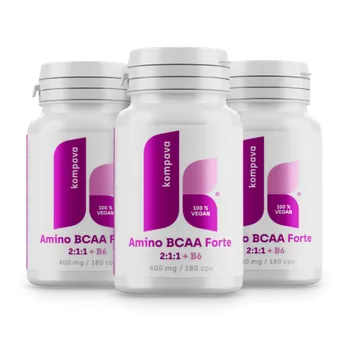Aminokyselina Kompava Amino BCAA Forte, 3x180 kapslí