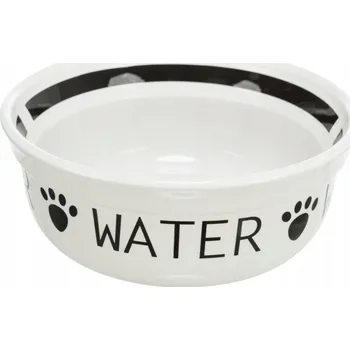 Miska pro psa Jedna keramická miska Trixie bílá 0,6 l