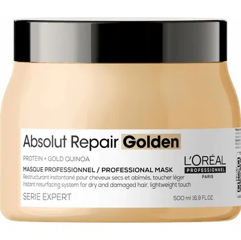 Vlasová regenerace L’Oréal Professionnel Gold Quinoa + Protein regenerační maska na vlasy 500 ml