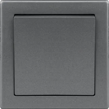 vypínač Düwi JOWISZ křížový spínač jednoduchý grafit barva WP-8Jw
