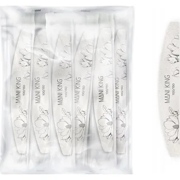 Pilník na nehty 100/150 Loďka Půlměsíc Bezpečný Flora ManiKing 25 Ks