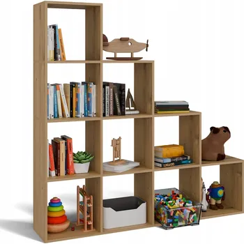 Knihovna Regál TopEshop STEP 153 cm x 153 cm x 30 cm dub artisan