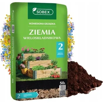 Substrát ZEMINA DO ZAHRADY SUBSTRÁT PRO VYVÝŠENÉ ZÁHONY 50L