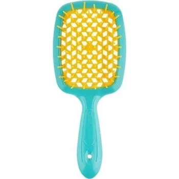 kartáč na vlasy Kadeřnický kartáč Janeke silikonový modrý antistatický 85 mm