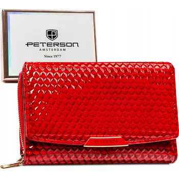 Peněženka Peterson peněženka eko kůže červená - dámská