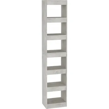 Knihovna Regál VidaXL 40 cm x 198 cm x 30 cm, světle šedý beton