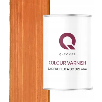 Lak na dřevo Lazurovací lak Q-COVER 1 l hnědá, červená, oranžová, zlatá polomat