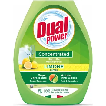 Mycí prostředek Dual Power Koncentrovaný prostředek na mytí nádobí Citron 300ml Vysoce účinný