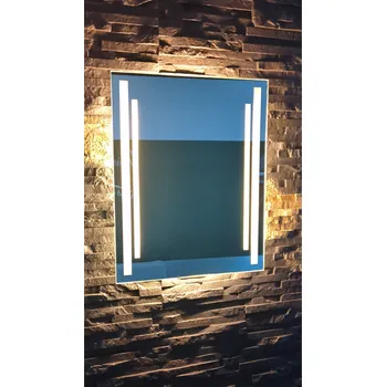 Zrcadlo Zrcadlo LED Susanna | 70x90 cm | Spínač na stěnu | 3 LED | Vyrobeno v PL