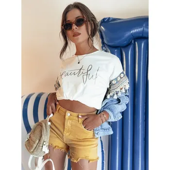 Dámské kalhoty Dámské šortky SUNYLOOK žluté FashionStreet SY0370 L