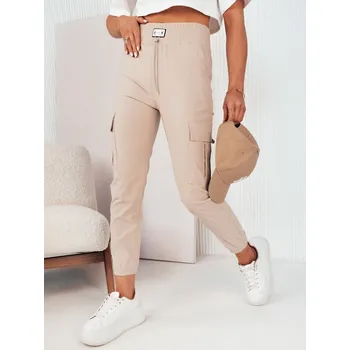 Dámské kalhoty Dámské kalhoty MAREN beige FashionStreet UY2067 L/XL
