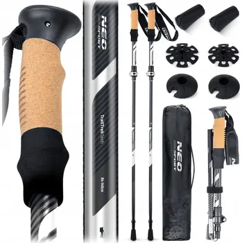 Běžkařská hole Hole Neo-sport NS-382 85-130 cm šedé