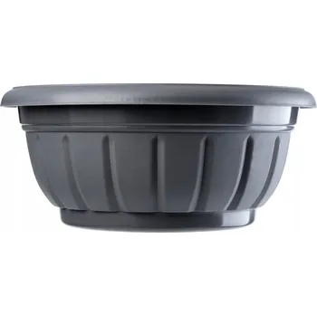 Květináč Obal na květináč 26 cm plast šedý