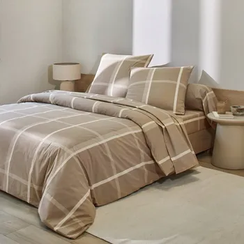 Povlečení Blancheporte Povlečení César s kostkovaným potiskem, bavlna Velikost: klasické prostěradlo 180x270 cm