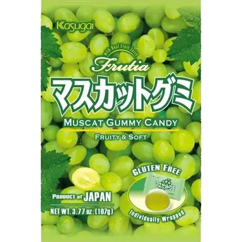 Bonbon Želé Bonbony Kasugai Muscat Gummy Candy 107g Kasugai Seika 107 g