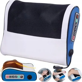 Masážní přístroj Masážní Polštář na záda, tělo a krk Vyhřívaný Masážní Přístroj přístroj Shiatsu