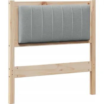 Čalouněné čelo postele s čelo Hnědá 80 cm Masivní borové dřevo