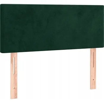 Čelo postele, tmavě zelené, 100x5x78/88 cm, samet