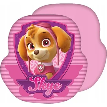Polštář Polštář Tlapková patrola Skye růžový plyšák pro děti, dekorativní, na spaní