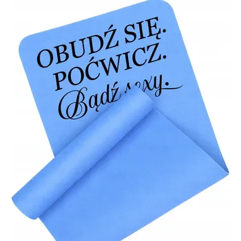 podložka na cvičení PODLOŽKA NA CVIČENÍ PROTISKLUZOVÁ MODRÁ TRÉNINKOVÁ JÓGA FITNESS Buď S*xy