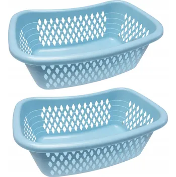 Koš na prádlo Koš Mísa Nádoba na Prádlo Modrá 2 ks