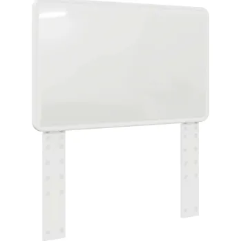Čelo postele s čelo Lesklá Bílá 80 cm Kompozitní dřevo