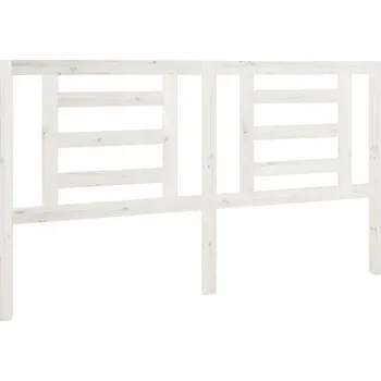 VidaXL Čelo postele, bílé, 166x4x100 cm, masiv