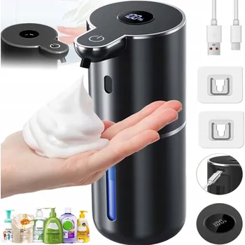 Dávkovač mýdla AUTOMATICKÝ DÁVKOVAČ MÝDLA 380ML PĚNOVÝ BEZDOTYKOVÝ NASTAVITELNÝ 1200MAH