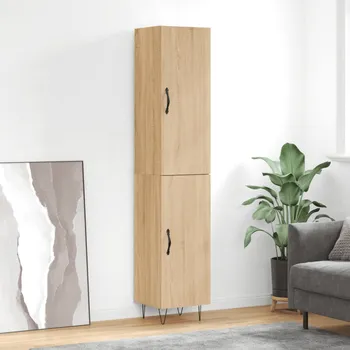 Příborník a kredenc zahrada-XL Skříň highboard dub sonoma 34,5 x 34 x 180 cm kompozitní dřevo 3198820