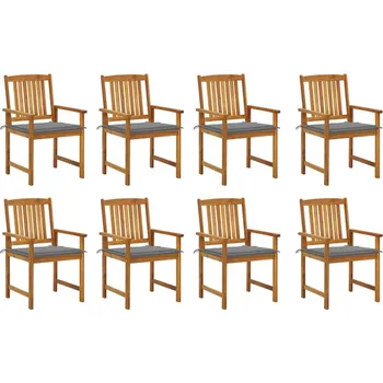 zahrada-XL Zahradní židle s poduškami 8 ks masivní akáciové dřevo 3078167