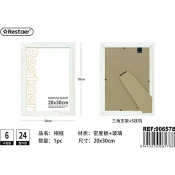 Obraz Rámeček na fotografie 20x30 cm Bílý dřevěný