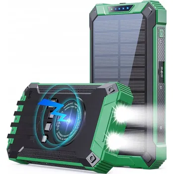 Powerbanka INDUKČNÍ POWERBANKA 20000MAH SE SOLÁRNÍM PANELEM - KOMPAKTNÍ A PRAKTICKÁ