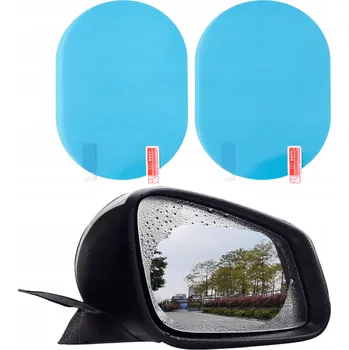 Samolepicí dekorace na vozidlo NANO FÓLIE VODĚODOLNÁ NÁLEPKA NA ZRCÁTKA PROTI DEŠTI S MONTÁŽNÍ SADOU