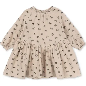Dámské šaty Dětské šaty s bavlnou Konges Sløjd COCO DRESS GOTS KS103758.9BYA béžová 08X, vel. 104