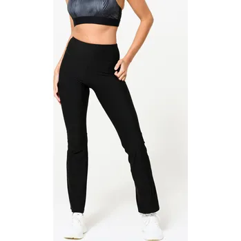 Dámské legíny DOMYOS Dámské fitness legíny | Regular L ČERNÁ