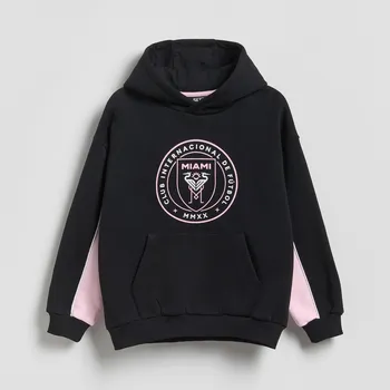 Chlapecká mikina Reserved - BOYS` JOGGING TOP - černý - 628HR-99X - 628HR-99X-164